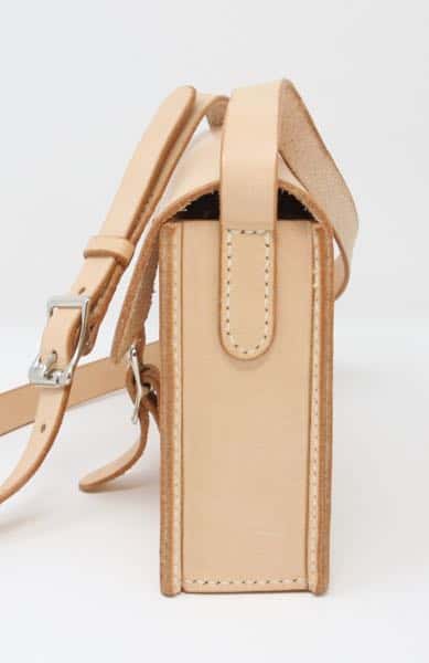 Side of small leather shoulder bag