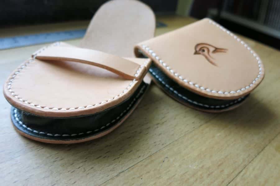 Small leather pouches