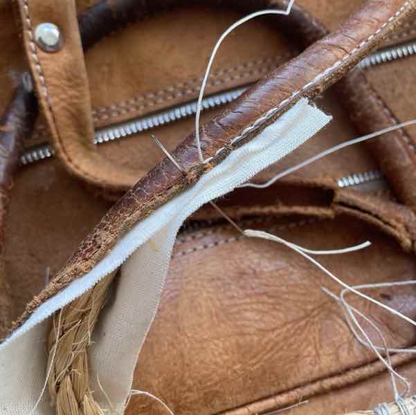 Repairing a leather handle